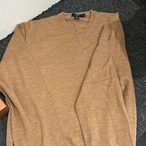 J. Crew Tan V-Neck Sweater